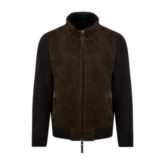The Jack Leathers Light Jackets, male, Brown, L, Francis Knit Jacket