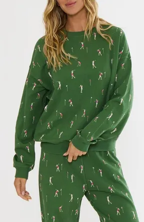 Beach Riot Devyn Oversize Sweatshirt in Under Par at Nordstrom, Size X-Large