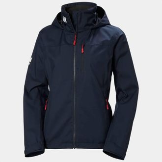 Helly Hansen Womens Hooded Crew Jacket In Navy