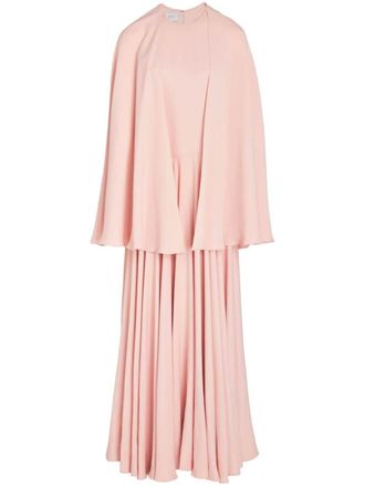 Giambattista Valli pleated cape dress - Pink