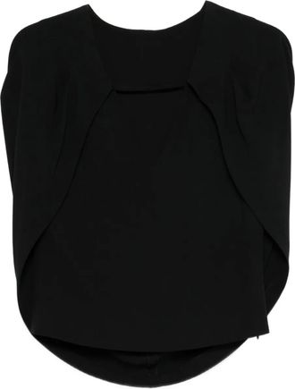 Alberta Ferretti draped blouse - Black