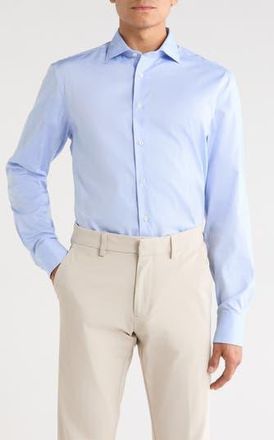 Canali Cotton Dress Shirt in Light Blue at Nordstrom Rack, Size 39