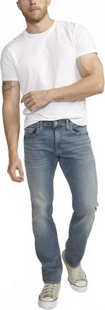 Silver Jeans Co Allan Slim Fit Straight Jeans In Blue