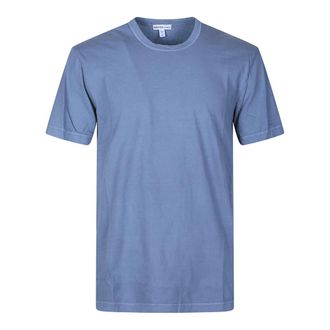 James Perse Heren, Tops, Blauw, Maat: M Katoen