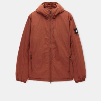 Weekend Offender Mens Vettel Thermo Jacket in Rust Nylon - Size X-Large