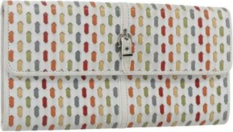 Ferragamo Pre-owned Wallets, female, White, Size: ONE SIZE Pre-owned Leather Wallet