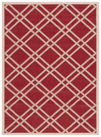 Safavieh Alfombra rojo/beige 122 x 170 cm