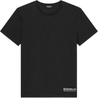 Dondup Heren, Tops, Zwart, Maat: M Katoen