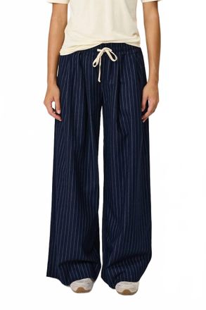 Remain Rhodes Wide Leg Pants In Midnight Stripe