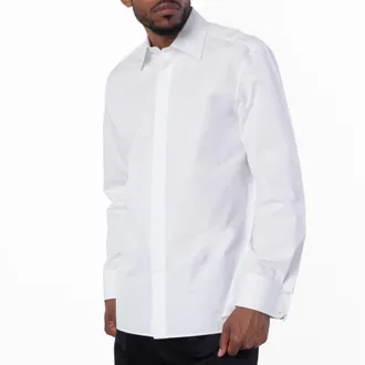 Saint Laurent Mens Col Monsieur Button Down Shirt, Brand Size 42 (Neck 16.5)
