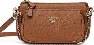 Guess Co mini Noelle logo cross body bag - women - Polyurethane - One Size - Brown