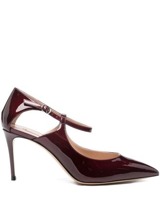 Casadei 80mm pointed-toe pumps - Red