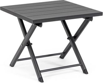 BIZZOTTO Klappbarer Outdoor Beistelltisch Taylor 43 x 44 cm, Dunkelgrau