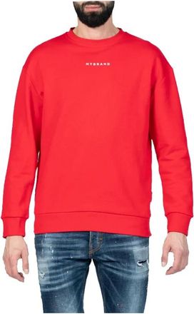 My Brand Hoodies & sweatvesten, Heren, Rood, S, Katoen, Rode Katoenen Logo Sweater
