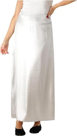Edited Silva Maxi Rok - Dames - Maxi Rokken - Grijs - S - Polyester - Rokken