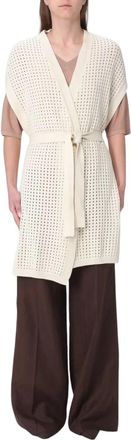 KANGRA Gebreid Vest - Dames - Vesten - Beige - XS - Truien & Vesten