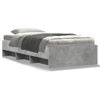 Berkfield Home Bed Frame without Mattress Grey Sonoma 90x200 cm Engineered Wood