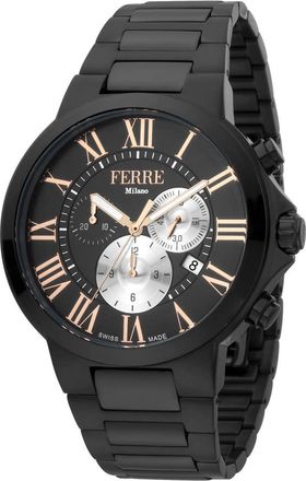 Gianfranco Ferre Classic Chronograph Quartz Black Dial Mens Watch FM1G177M0071
