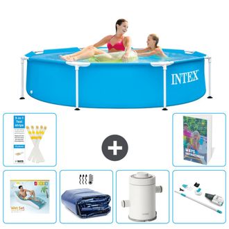 Intex Piscina Con Estructura Redonda - 244x51 Cm - 7-piezas S87