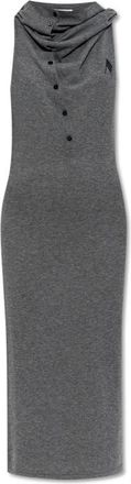 The Attico Wollen jurk - Dames - Kleedjes - Grijs - XS - Wol - Kleedjes
