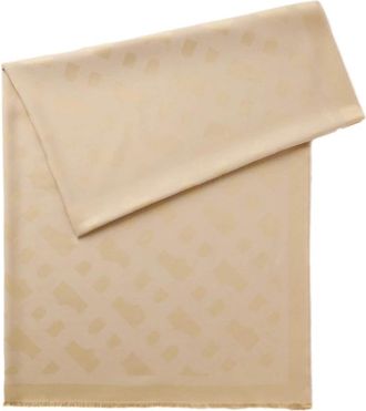 HUGO BOSS Monyque Sjaal - Dames - Wintersjaals - Beige - ONE Size - Wol - Accessoires