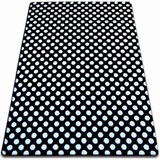 RugsX Rugsx - Alfombra Sketch - F764 Negro/crema- Puntos White 160x220 Cm