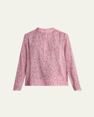 Isabel Marant Maria Printed Long-Sleeve Blouse