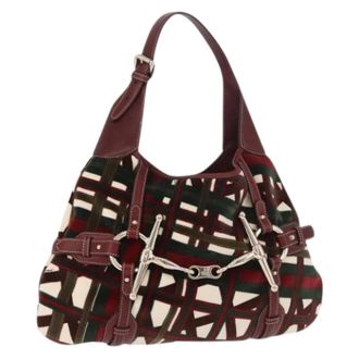 Gucci Pre-owned Vintage Schoudertas - Dames - Pre-owned - Veelkleurig - Maat: ONE Size Velours
