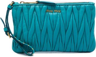 Miu Miu Pre-owned Miu Miu Matelasse Lambskin Leather Clutch Ladies 3L1FTDS9F6RFITVA