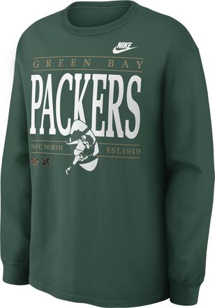 Nike Green Bay Packers Rewind Max90 Nike Mens NFL Long-Sleeve T-Shirt in Green | 04T93EE7TV-SD5