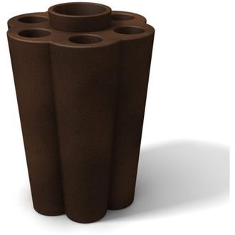 KLORIS Portaombrelli tondo con scolapioggia Bronzo design moderno mod. Lulet