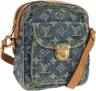 Louis Vuitton Pre-owned Cross Body Bags, female, Blue, Size: ONE SIZE Pre-owned Denim Cross Body Bag