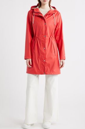 Ilse Jacobsen Hooded Waterproof Raincoat in Baked Apple at Nordstrom, Size 12 Us