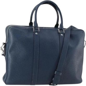 Louis Vuitton Pre-owned Handbag - Dames - Vintage Handtas - Blauw - ONE Size - Leer - Vintage