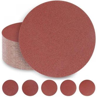 OEM Discos De Lijado De 180 Mm, 10 Discos De 60/80/120/240/320 Granos, Xu, Discos Abrasivos Para Lijadora De Paneles De Yeso, Lijadora Giraffe (50 Discos)