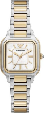 Emporio Armani Mother-of-Pearl Bracelet Watch, 26mm x 26.5mm in Silver at Nordstrom
