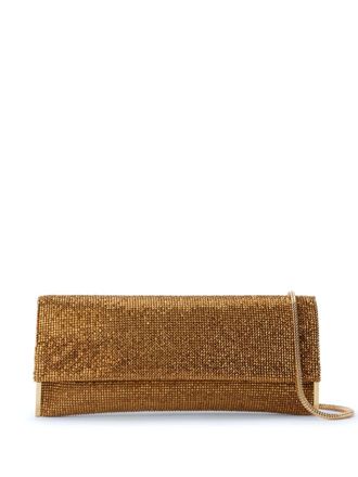 Benedetta Bruzziches Kate clutch verfraaid met stras - Goud