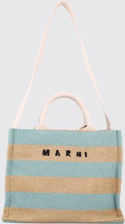 Marni Borsa tote in misto lino a righe Marni
