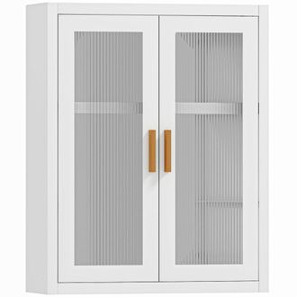 HOMCOM Armario de pared 40x14x50 cm blanco