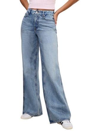 Good American Good Skate High Waist Wide Leg Jeans in Indigo756 at Nordstrom Rack, Size 20