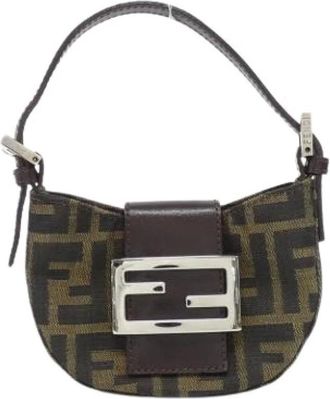 Fendi Pre-owned Mini Bags, female, Brown, Size: ONE SIZE Pre-owned 26673 Handbag
