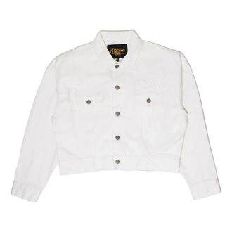Drew House Cropped Selvedge Trucker Jacket White DR-FW21-003
