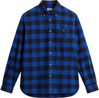 Woolrich check pattern flannel shirt - men - Cotton - L - Blue