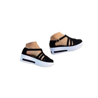 Generic Wedge Sandals for Women UK Closed Toe Shoes Wide Fit Platform Slides Fashion Gladiator Roman Sandals Soft Sole Non-Slip Summer Sports Shoes Breathable