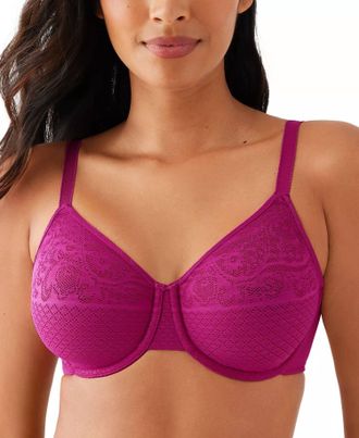 Wacoal Visual Effects Underwire Minimizer Bra - Cup C In Hot Pink