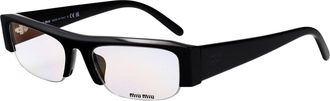 Miu Miu 0MU Black Acetate Eyeglasses - Black