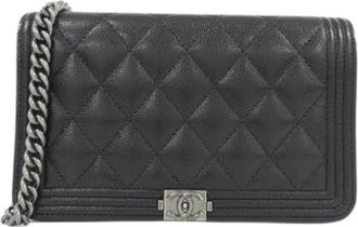 Chanel Pre-owned Portafoglio a catena/spalla - - Pre-owned - Donna - Nero - ONE SIZE