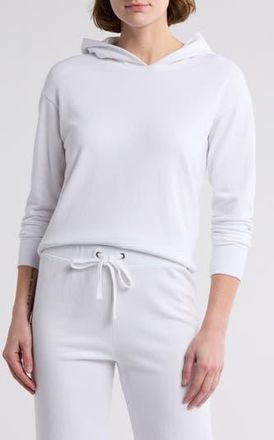 James Perse Cotton Pullover Hoodie in White at Nordstrom Rack, Size 0