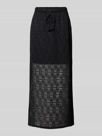 Vero Moda Leicht ausgestellter Midi-Rock aus Spitze mit elastischem Bund Modell MAYA in Black, Gr&ouml;&szlig;e XL