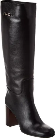 Ferragamo Ovidio Leather Knee-High Boot